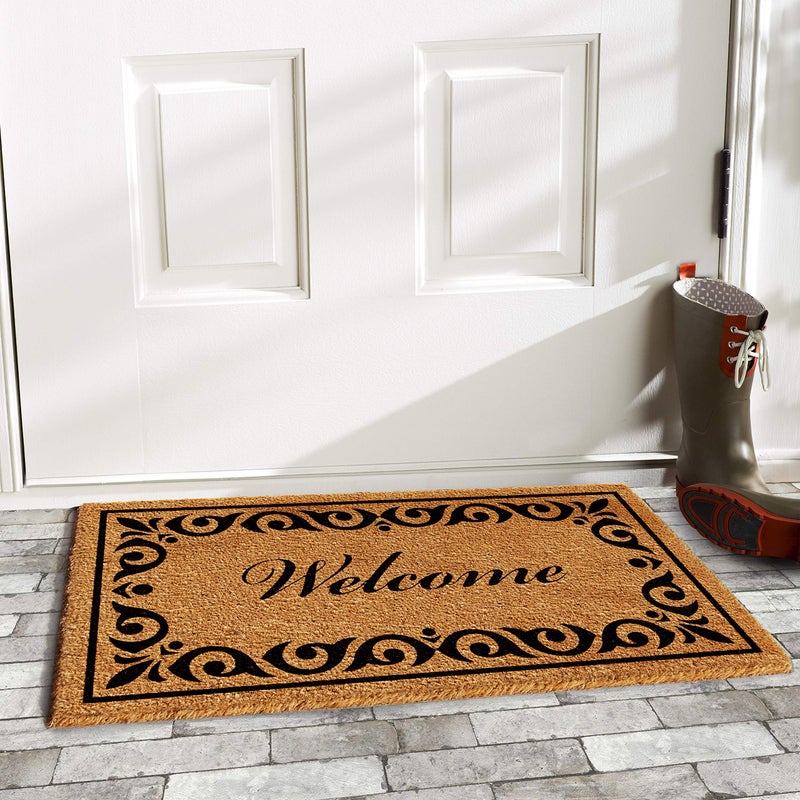 Calloway Mills 102242436 Breaux Welcome Doormat, 24" x 36", Natural/Black - Image 4